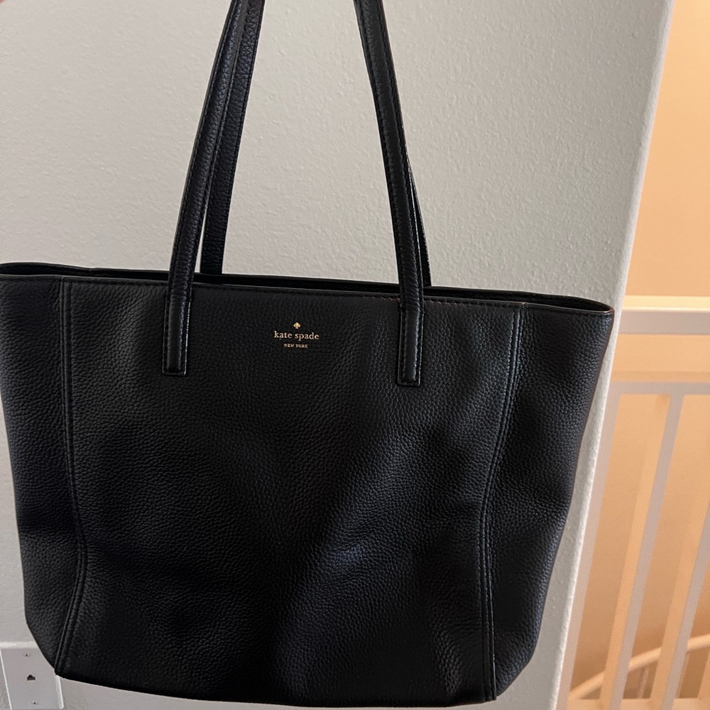 Kate Spade black work tote bag